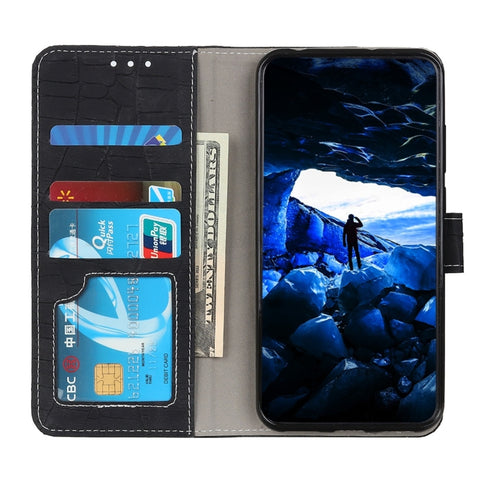Crocodile Texture Horizontal Flip Leather Case for Galaxy A40, with Holder & Wallet & Card Slots & Photo Frame, For Galaxy A40