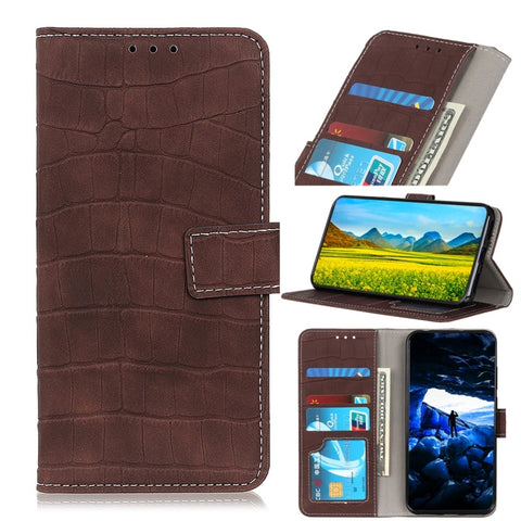 Crocodile Texture Horizontal Flip Leather Case for Galaxy A40, with Holder & Wallet & Card Slots & Photo Frame, For Galaxy A40
