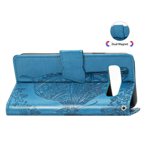 Butterfly Love Flowers Embossing Horizontal Flip Leather Case for Galaxy S10+, with Holder & Card Slots & Wallet & Lanyard, For Galaxy S10+