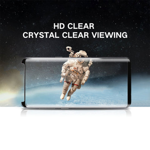 For Galaxy S9+ 0.33mm 9H Surface Hardness 3D Curved Edge Anti-scratch Non-full Screen HD Fully Adhesive Glass Screen Protector, For Galaxy S9+ Fully Adhesive