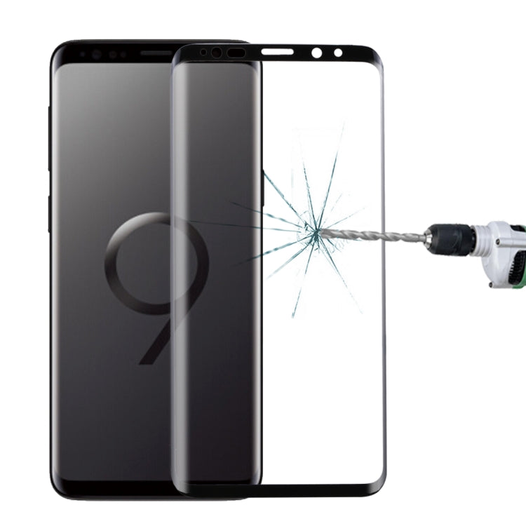 For Galaxy S9 0.33mm 9H Surface Hardness 3D Curved Edge Anti-scratch Full Screen HD Fully Adhesive Glass Screen Protector, For Galaxy S9