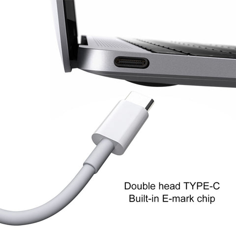 PD 5A USB-C / Type-C Male to USB-C / Type-C Male Fast Charging Cable, Cable Length: 1m, 1m
