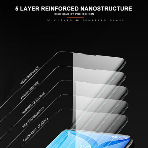 UV Liquid Curved Full Glue Tempered Glass for Galaxy Note10 Pro,Support Fingerprint Unlock, For Samsung Galaxy Note10 Pro