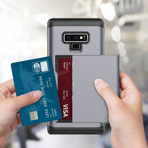 Shockproof Rugged Armor Protective Case for Galaxy Note 9, with Card Slot, For Galaxy Note 9, For Galaxy Note 9 (with Card Slot), Galaxy Note 9