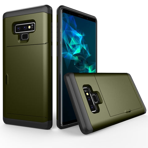Shockproof Rugged Armor Protective Case for Galaxy Note 9, with Card Slot, For Galaxy Note 9, For Galaxy Note 9 (with Card Slot), Galaxy Note 9