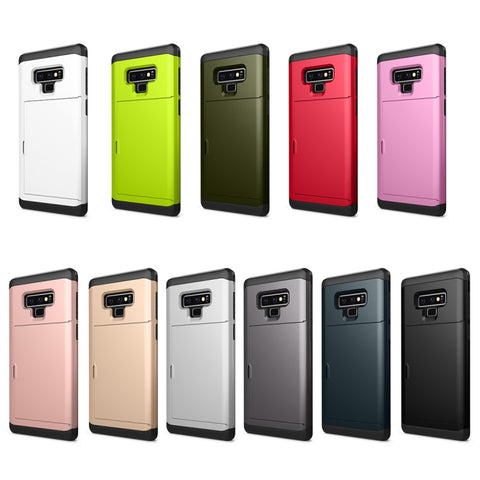 Shockproof Rugged Armor Protective Case for Galaxy Note 9, with Card Slot, For Galaxy Note 9, For Galaxy Note 9 (with Card Slot), Galaxy Note 9