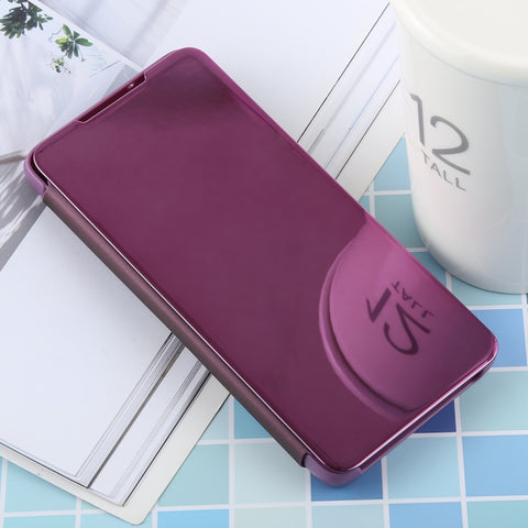 PU Electroplating Mirror Horizontal Flip Leather Case for Galaxy S10 Plus, with Holder, For Galaxy S10 Plus
