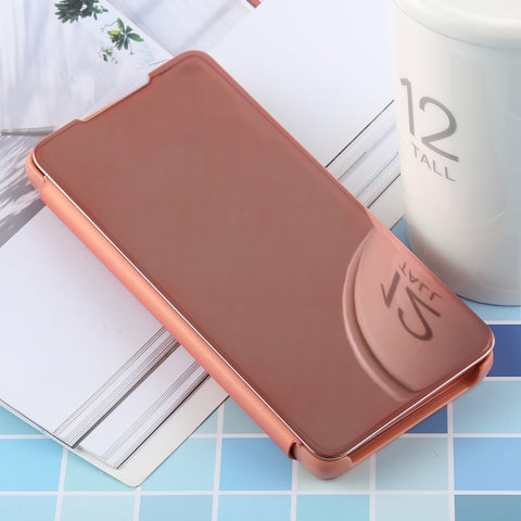 PU Electroplating Mirror Horizontal Flip Leather Case for Galaxy S10 Plus, with Holder, For Galaxy S10 Plus