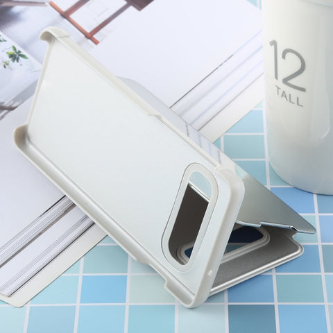 PU Electroplating Mirror Horizontal Flip Leather Case for Galaxy S10 Plus, with Holder, For Galaxy S10 Plus