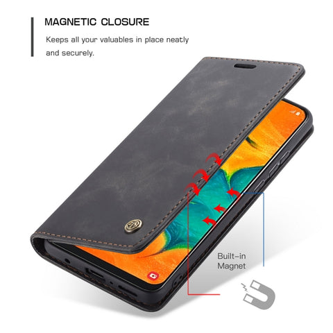 CaseMe-013 Multifunctional Retro Frosted Horizontal Flip Leather Case for Galaxy A40, with Card Slot & Holder & Wallet, For Galaxy A40