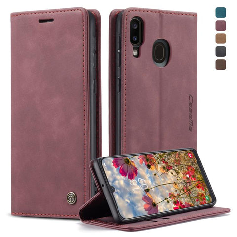 CaseMe-013 Multifunctional Retro Frosted Horizontal Flip Leather Case for Galaxy A40, with Card Slot & Holder & Wallet, For Galaxy A40