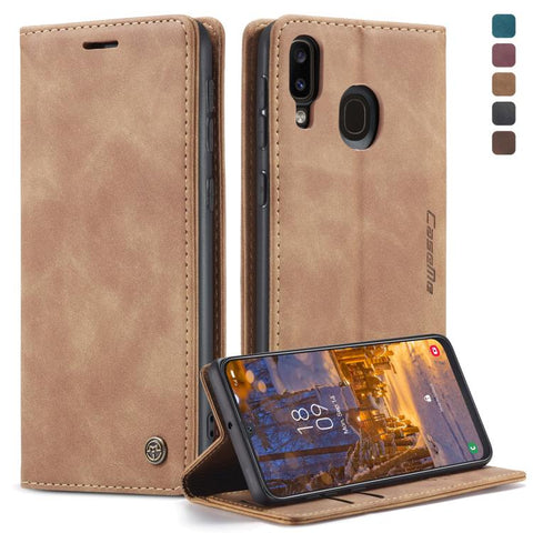 CaseMe-013 Multifunctional Retro Frosted Horizontal Flip Leather Case for Galaxy A40, with Card Slot & Holder & Wallet, For Galaxy A40