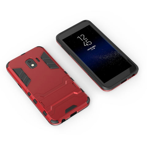 Shockproof PC + TPU Case for Galaxy J2 Core, with Holder, For Samsung Galaxy J2 Core, Galaxy J2 Core