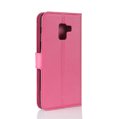 For Galaxy A8 (2018) Litchi Texture Horizontal Flip Leather Case with Holder & Card Slots & Wallet, For Galaxy A8 (2018)