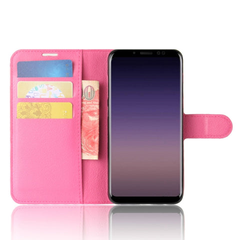 For Galaxy A8 (2018) Litchi Texture Horizontal Flip Leather Case with Holder & Card Slots & Wallet, For Galaxy A8 (2018)