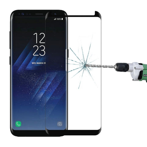 For Galaxy S8+ / G955 0.26mm 9H Surface Hardness 3D Explosion-proof Non-full Screen Curved Case Friendly Tempered Glass Film, For Galaxy S8+ / G955, For Galaxy S8+ / G955 Black Frame, For S8+ / G955, Galaxy S8+