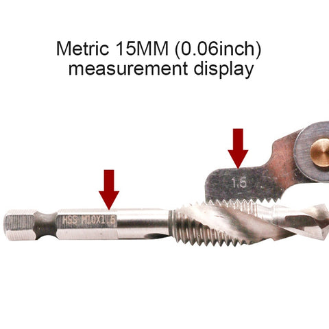 58 PCS Metric 60 Degrees +British 55 Degrees CR Stainless Steel Thread Gauge, 58 PCS Thread Gauge