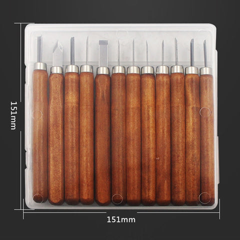 12 in 1  Wood Carving Chisels Knife Basic Woodcut Working Handmade Rubber Stamps Hand Tools, Chisels Knife