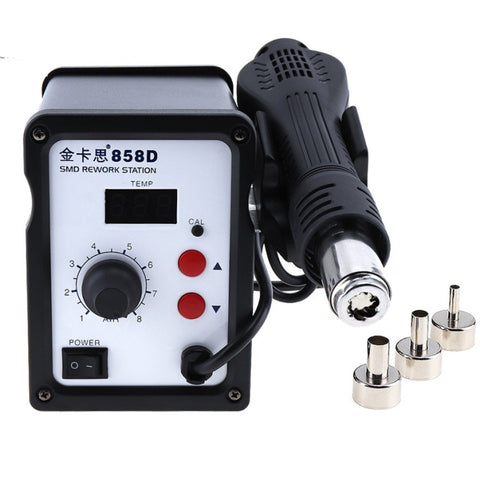 Kaisi K-858D SMD Hot-Air Soldering Station LED Digital Display Support Controllable Temperature for Desoldering + Air Nozzles, EU Plug, K-858D, EU Plug, K-858D, US Plug