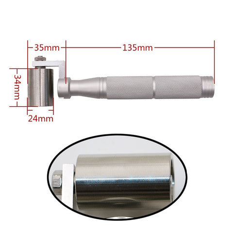 Household Wall Paper Stainless Steel Wheel Tool Seam Flat Roller with Bearing, Size: 34X24mm, Size: 34X24mm