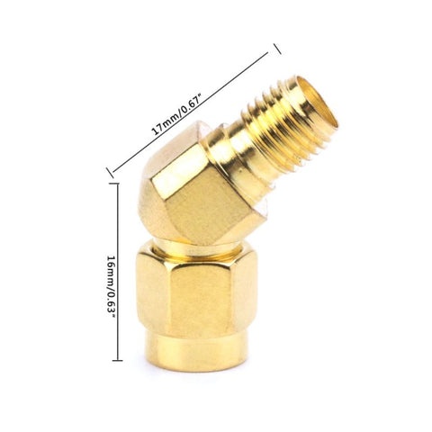 SMA Male to SMA Female 45 Degrees 135 Degrees FPV Conical Adapter Connector