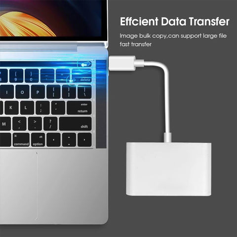 Type-C to USB SD/TF Card Reader