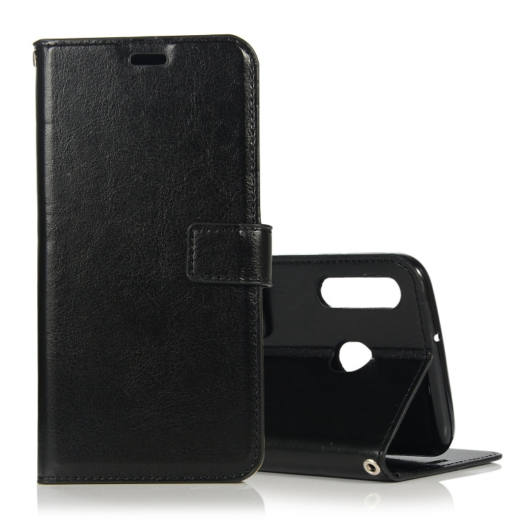 Crazy Horse Texture Horizontal Flip Leather Case with Holder & Card Slots & Wallet & Photo Frame, for Galaxy  A40