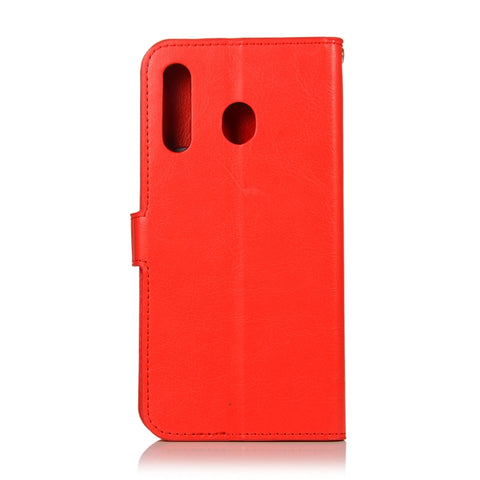 Crazy Horse Texture Horizontal Flip Leather Case with Holder & Card Slots & Wallet & Photo Frame, for Galaxy  A40