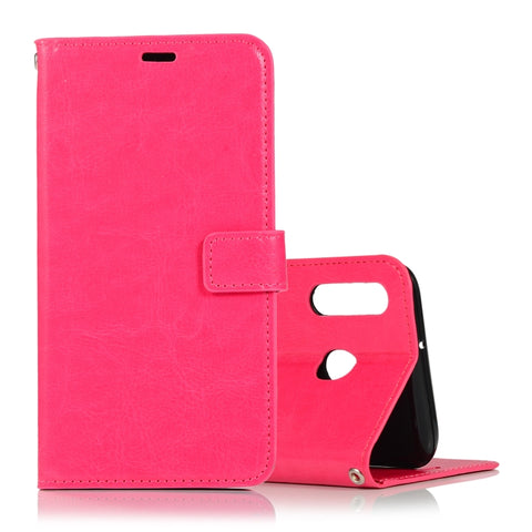Crazy Horse Texture Horizontal Flip Leather Case with Holder & Card Slots & Wallet & Photo Frame, for Galaxy  A40