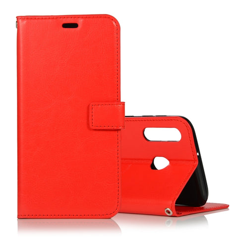 Crazy Horse Texture Horizontal Flip Leather Case with Holder & Card Slots & Wallet & Photo Frame, for Galaxy A30