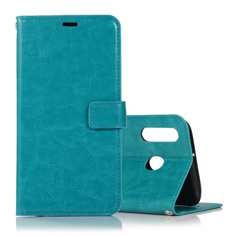 Crazy Horse Texture Horizontal Flip Leather Case with Holder & Card Slots & Wallet & Photo Frame, for Galaxy A30