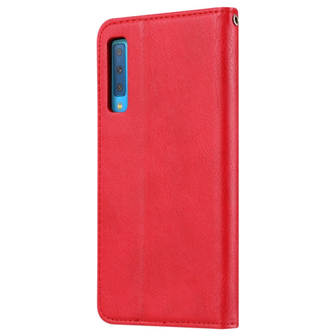 Knead Skin Texture Horizontal Flip Leather Case for Samsung Galaxy A70, with Photo Frame & Holder & Card Slots & Wallet, For Galaxy A70