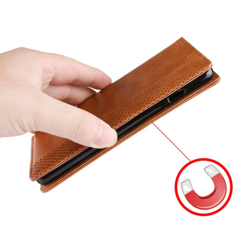 Magnetic Buckle Retro Crazy Horse Texture Horizontal Flip Leather Case for Samsung Galaxy A80(A90)   , with Holder & Card Slots & Photo Frame, For Galaxy A80
