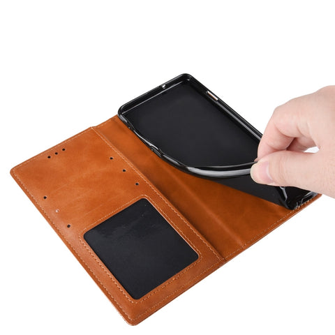 Magnetic Buckle Retro Crazy Horse Texture Horizontal Flip Leather Case for Samsung Galaxy A80(A90)   , with Holder & Card Slots & Photo Frame, For Galaxy A80