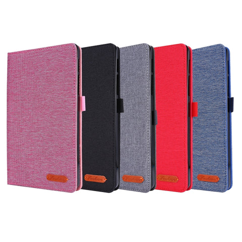 Horizontal Flip TPU + Fabric PU Leather Protective Case with Name Card Clip, For Galaxy Tab A 8.4 (2020), For Galaxy Tab A 8.4(2020)
