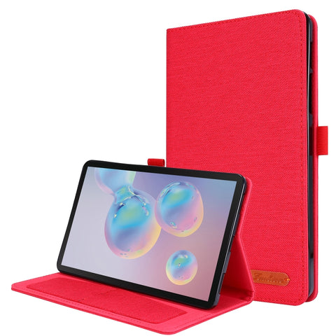 Horizontal Flip TPU + Fabric PU Leather Protective Case with Name Card Clip, For Galaxy Tab A 8.4 (2020), For Galaxy Tab A 8.4(2020)