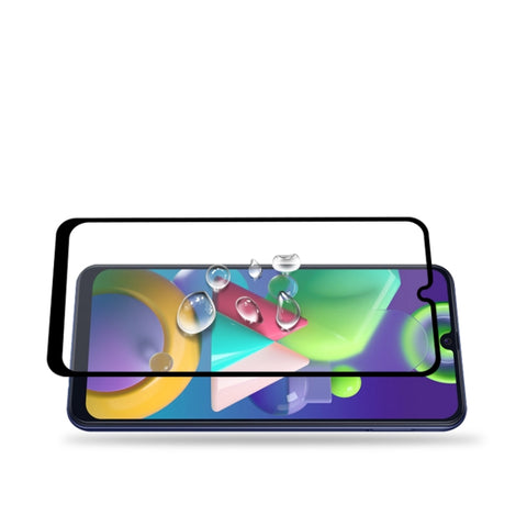 For Samsung Galaxy M21/M31 mocolo 0.33mm 9H 3D Full Glue Curved Full Screen Tempered Glass Film, For Galaxy M21
