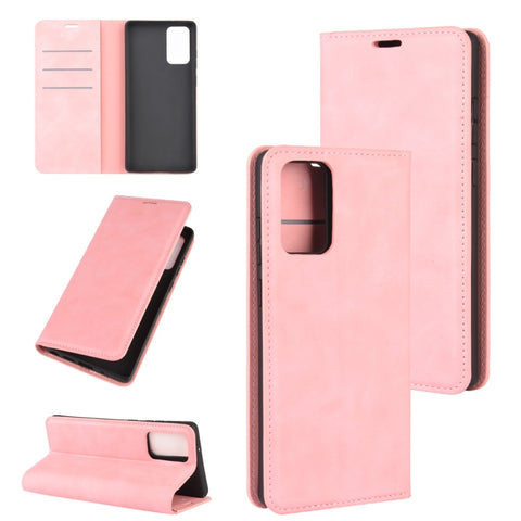 For Samsung Galaxy Note20 Retro-skin Business Magnetic Suction Leather Case with Holder & Card Slots & Wallet, For Samsung Galaxy Note20