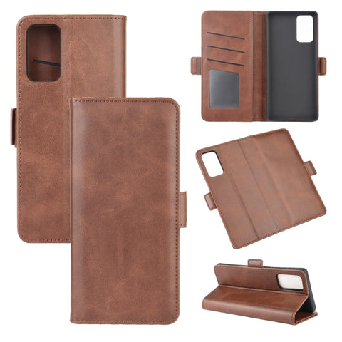 For Samsung Galaxy Note20 Dual-side Magnetic Buckle Horizontal Flip Leather Case with Holder & Card Slots & Wallet, For Samsung Galaxy Note20