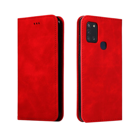 Retro Skin Feel Business Magnetic Horizontal Flip Leather Case, For Samsung Galaxy A21s