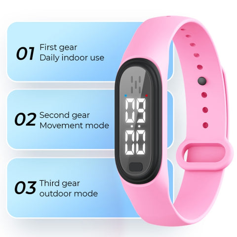 Q2 Outdoor Ultrasonic Electronic Mosquito Repellent Bracelet, Support Three-gear Mode & Time Display, Q2 (White), Q2 (Black), Q2 (Pink), Q2 (Blue)