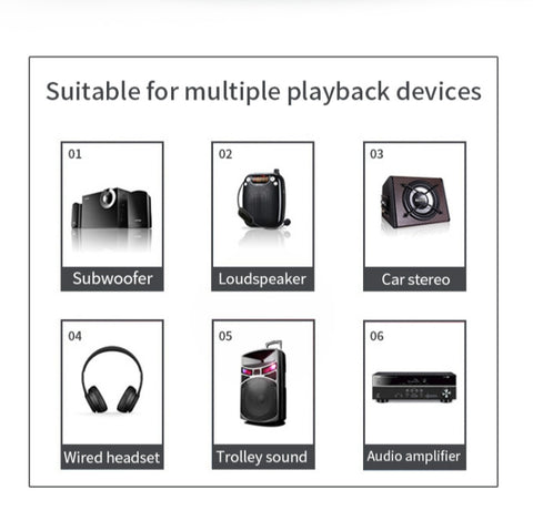 R6 NFC Bluetooth 5.0 Desktop Music Receiver Bluetooth Receiver, Support TF Card