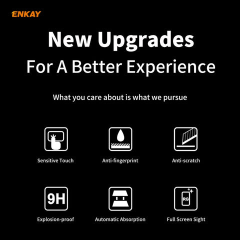 10 PCS ENKAY Hat-Prince Full Glue 0.26mm 9H 2.5D Tempered Glass Full Coverage Film, For Samsung Galaxy M31s, For OnePlus Nord