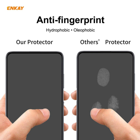 10 PCS ENKAY Hat-Prince Full Glue 0.26mm 9H 2.5D Tempered Glass Full Coverage Film, For Samsung Galaxy M31s, For OnePlus Nord