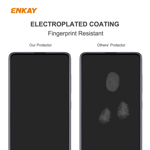 10 PCS ENKAY Hat-Prince 0.26mm 9H 2.5D Curved Edge Tempered Glass Film, For OnePlus Nord, For Galaxy M31s 10 PCS