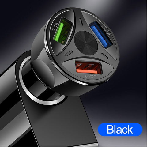 QC3.0 3 USB 35W High Power Vehicle Charger / Mobile Phone Tablet Universal Vehicle Charger