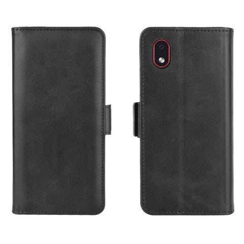 For Samsung Galaxy A01 Core / M01 Core Dual-side Magnetic Buckle Horizontal Flip Leather Case with Holder & Card Slots & Wallet, For Galaxy A01 Core