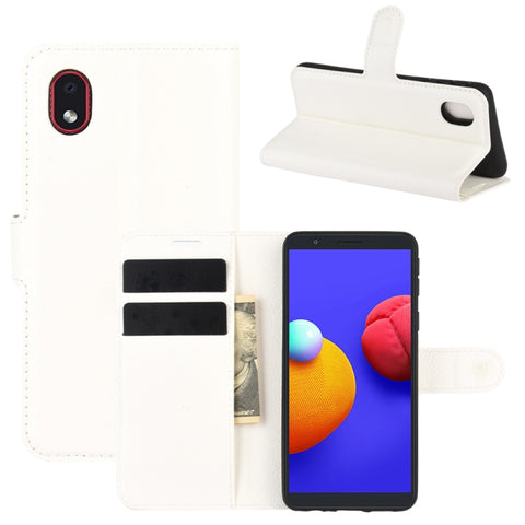 For Samsung Galaxy A01 Core / M01 Core Litchi Texture Horizontal Flip Protective Case with Holder & Card Slots & Wallet, For Galaxy A01 Core
