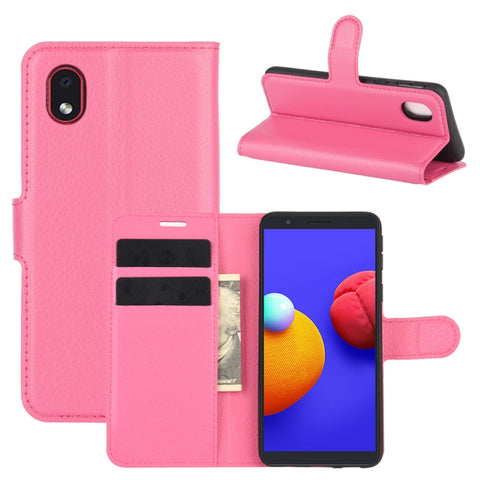 For Samsung Galaxy A01 Core / M01 Core Litchi Texture Horizontal Flip Protective Case with Holder & Card Slots & Wallet, For Galaxy A01 Core
