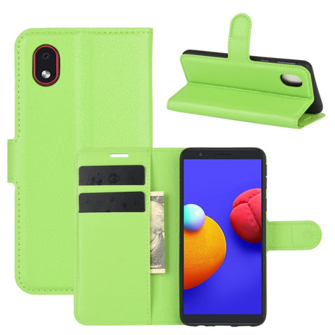 For Samsung Galaxy A01 Core / M01 Core Litchi Texture Horizontal Flip Protective Case with Holder & Card Slots & Wallet, For Galaxy A01 Core